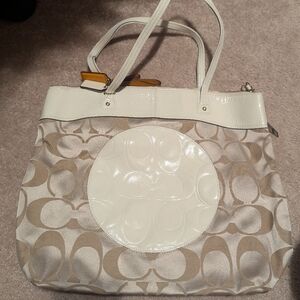 Large coach shoulder bag